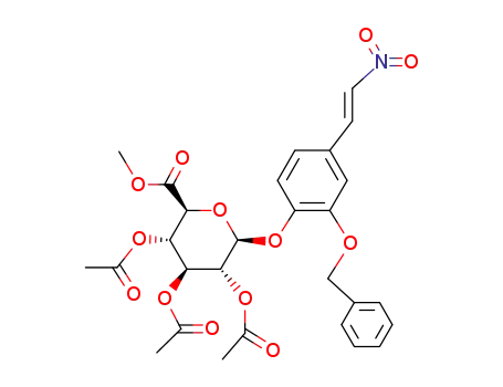 2-벤질옥시-4-(2-니트로에테닐)페닐 β-D-글루코피라노시두론산 메틸 에스테르 2,3,4-트리아세테이트
