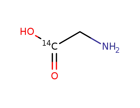 Molecular Structure of 56-39-3 (GLYCINE, [1-14C])