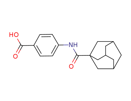Molecular Structure of 62144-92-7 (4-[(1-ADAMANTYLCARBONYL)AMINO]BENZOIC ACID)