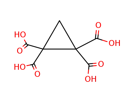 Molecular Structure of 7605-65-4 (cyclopropane-1,1,2,2-tetracarboxylic acid)