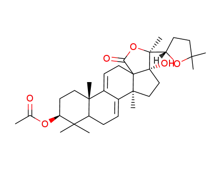 Acetic acid (3S,3aR,5aS,9S,11aS)-3-((S)-5,5-dimethyl-tetrahydro-furan-2-yl)-3a-hydroxy-3,5a,8,8,11a-pentamethyl-1-oxo-3a,4,5,5a,7,7a,8,9,10,11,11a,13-dodecahydro-3H-2-oxa-pentaleno[1,6a-a]phenanthren-9-yl ester