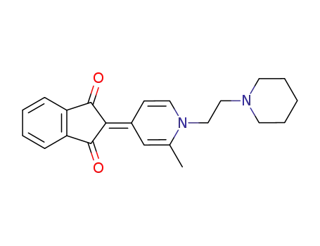 2-[[1,4-ジヒドロ-2-メチル-1-(2-ピペリジノエチル)ピリジン]-4-イリデン]インダン-1,3-ジオン