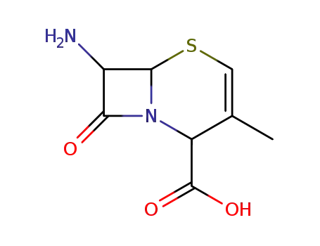 Molecular Structure of 56487-68-4 ((7R)-7-Amino-3-methylcepham-2-ene-4-carboxylic acid)