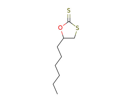 Molecular Structure of 96738-42-0 (5-hexyl-1,3-oxathiolane-2-thione)