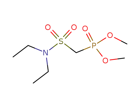 Molecular Structure of 62285-40-9 (Phosphonic acid, [[(diethylamino)sulfonyl]methyl]-, dimethyl ester)