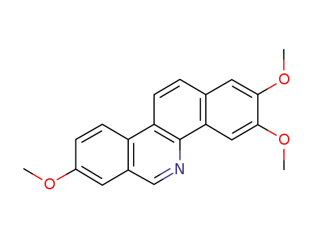 Molecular Structure of 56517-15-8 (2,3,8-trimethoxybenzo[c]phenanthridine)