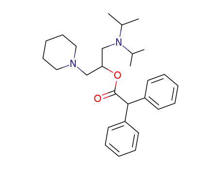 Molecular Structure of 62469-50-5 (2-[bis(1-methylethyl)amino]-1-(piperidin-1-ylmethyl)ethyl diphenylacetate)