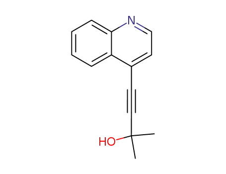 Molecular Structure of 831235-65-5 (2-Methyl-4-(quinolin-4-yl)but-3-yn-2-ol)
