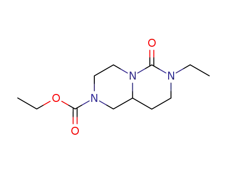 Molecular Structure of 56926-07-9 (ethyl 7-ethyl-6-oxooctahydro-2H-pyrazino[1,2-c]pyrimidine-2-carboxylate)
