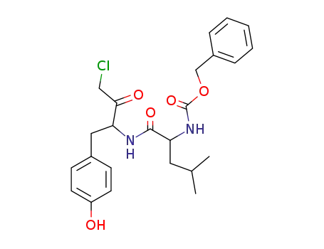 Molecular Structure of 56979-35-2 (carbobenzyloxyleucyl-tyrosine chloromethyl ketone)