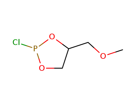 Molecular Structure of 65534-00-1 (1,3,2-Dioxaphospholane, 2-chloro-4-(methoxymethyl)-)