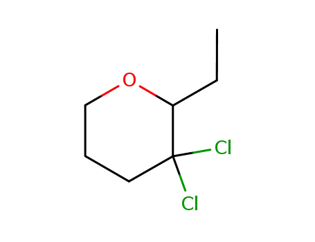 Molecular Structure of 62676-71-5 (2H-Pyran, 3,3-dichloro-2-ethyltetrahydro-)