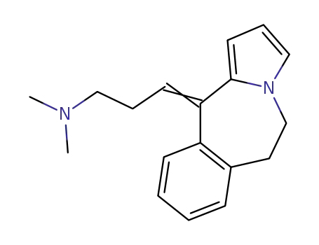 Molecular Structure of 62541-85-9 (3-(9-chloro-6,11-dihydro-5H-pyrrolo(2,1-B)(3)benzazepin-11-ylidene)-N,N-dimethyl-1-propanamine)