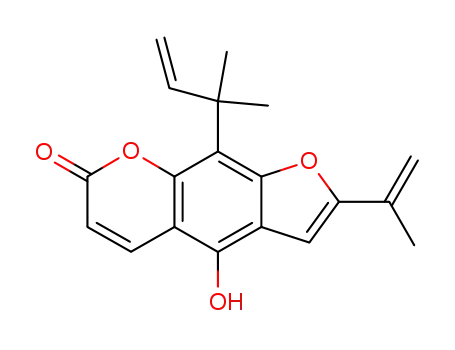 9-(1,1-Dimethyl-2-propenyl)-4-hydroxy-2-(1-methylethenyl)-7H-furo[3,2-g][1]benzopyran-7-one