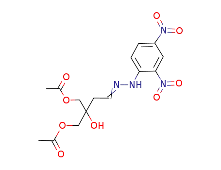 (Z)-4-acetoxy-3-(acetoxymethyl)-3-hydroxybutanoaldehyde (2,4-dinitrophenyl)hydrazone