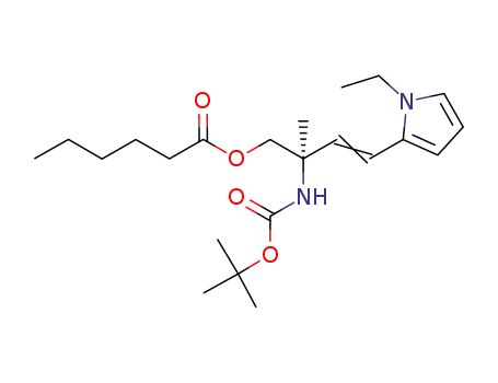 Hexanoic acid,
(2R)-2-[[(1,1-dimethylethoxy)carbonyl]amino]-4-(1-ethyl-1H-pyrrol-2-yl)-
2-methyl-3-butenyl ester