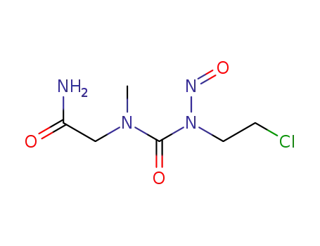 Molecular Structure of 81965-43-7 (1-(Carbamoylmethyl)-3-(2-chloroethyl)-1-methyl-3-nitrosourea)