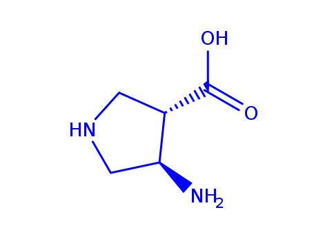 Molecular Structure of 80546-89-0 (3-Pyrrolidinecarboxylicacid,4-amino-,cis-(9CI))