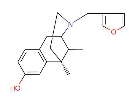 Molecular Structure of 56649-74-2 (2,6-Methano-3-benzazocin-8-ol,3-(3-furanylmethyl)-1,2,3,4,5,6-hexahydro-6,11-dimethyl-, (2S,6S,11S)-)