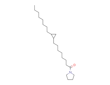 Molecular Structure of 56630-59-2 (1-[8-(2-Octylcyclopropyl)octanoyl]pyrrolidine)