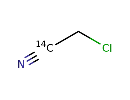 Molecular Structure of 56746-52-2 (CHLOROACETONITRILE, [1-14C])