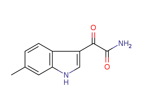 Molecular Structure of 887576-44-5 (2-(6-METHYL-1H-INDOL-3-YL)-2-OXOACETAMIDE)