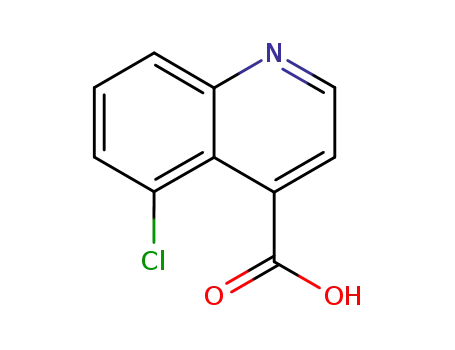 Molecular Structure of 62482-32-0 (5-chloroquinoline-4-carboxylic acid)