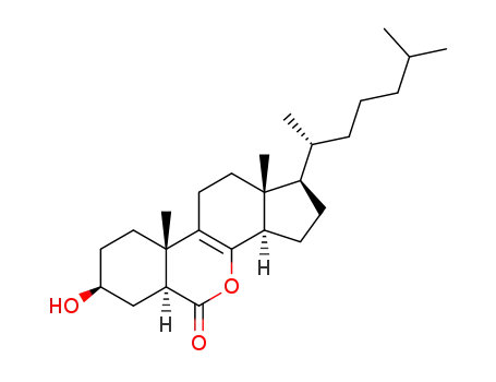 Molecular Structure of 1262676-25-4 ((3S,5S)-3-Hydroxy-7-oxa-8-cholesten-6-one)