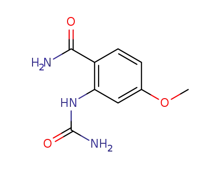 Molecular Structure of 409315-39-5 (4-methoxy-2-ureido-benzoic acid amide)