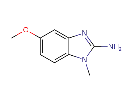 Molecular Structure of 1805-02-3 (2-Amino-5-methoxy-1-methylbenzimidazole)