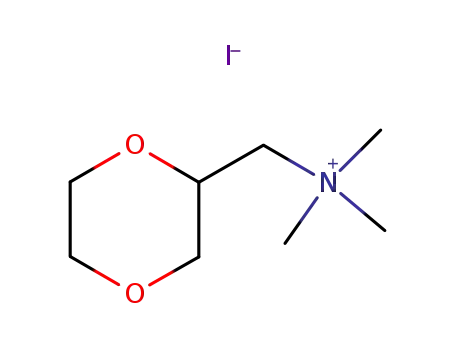 Molecular Structure of 6249-69-0 (1,4-dioxan-2-yl-N,N,N-trimethylmethanaminium)