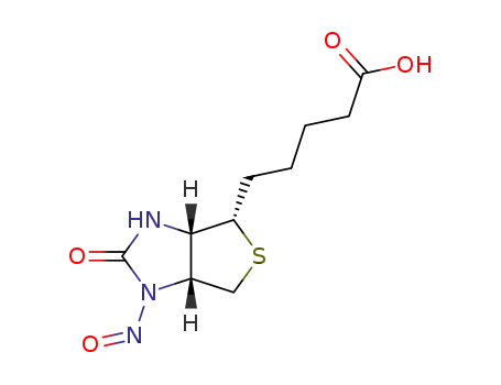 5-[(3aS,4S,6aR)-1-nitroso-2-oxohexahydro-1H-thieno[3,4-d]imidazol-4-yl]pentanoic acid