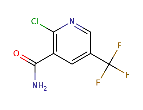 Molecular Structure of 1279217-36-5 (2-chloro-5-(trifluoromethyl)pyridine-3-carboxamide)