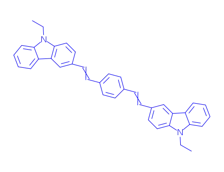 Molecular Structure of 62608-15-5 (3,3'-(1,4-Phenylenedi-2,1-ethenediyl)bis(9-ethyl-9H-carbazole))