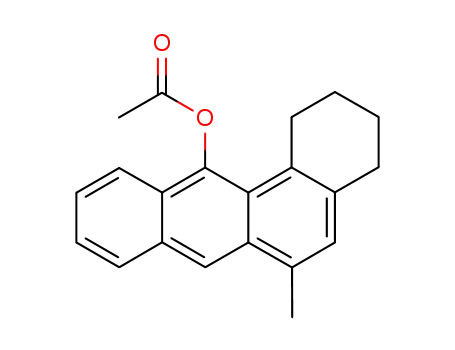 acetic acid-(6-methyl-1,2,3,4-tetrahydro-benz[<i>a</i>]anthracen-12-yl ester)