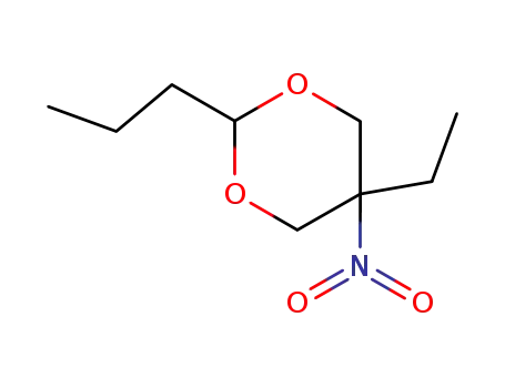Molecular Structure of 5702-40-9 (2-NITRO-2-ETHYL-1,3-PROPANEDIOLBUTYRALDEHYDEACETAL)
