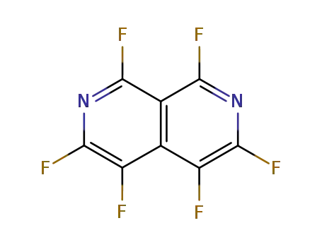 Molecular Structure of 56595-14-3 (2,7-Naphthyridine, 1,3,4,5,6,8-hexafluoro-)