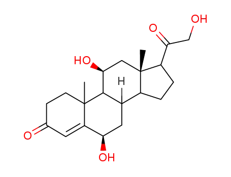 Molecular Structure of 570-25-2 (6-hydroxycorticosterone)