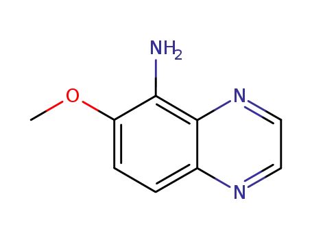 Molecular Structure of 62471-84-5 (5-Quinoxalinamine,  6-methoxy-)