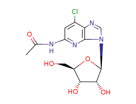 N-acetyl-7-chloro-3-pentofuranosyl-3H-imidazo[4,5-b]pyridin-5-amine