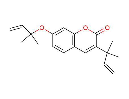 3-(1',1'-dimethylallyl)-7-(1'',1''-dimethylallyloxy)coumarin