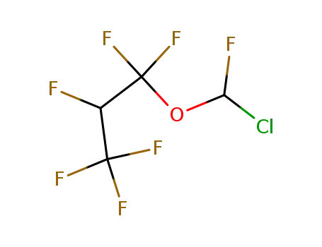 Molecular Structure of 56860-86-7 (1,1,2,3,3,3-HEXAFLUOROPROPYL CHLOROFLUOROMETHYL ETHER)