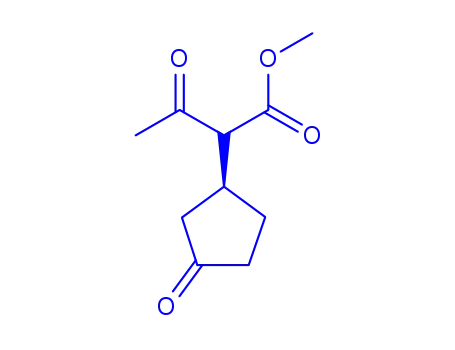 사이클로펜탄아세트산, -알파-아세틸-3-옥소-, 메틸 에스테르, (1S)-(9CI)