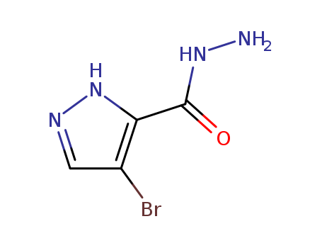 1H-pyrazole-5-carboxylic acid, 4-bromo-, hydrazide