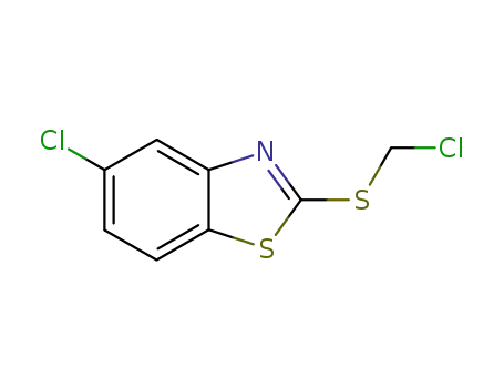 Molecular Structure of 62601-20-1 (5-chloro-2-[(chloromethyl)sulfanyl]-1,3-benzothiazole)