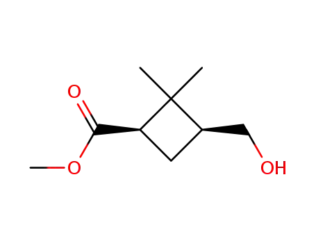 (+/-)-3<i>c</i>-hydroxymethyl-2,2-dimethyl-cyclobutane-<i>r</i>-carboxylic acid methyl ester