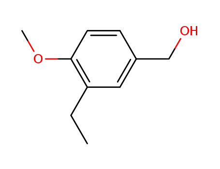 Molecular Structure of 56911-74-1 ((3-Ethyl-4-Methoxyphenyl)Methanol)
