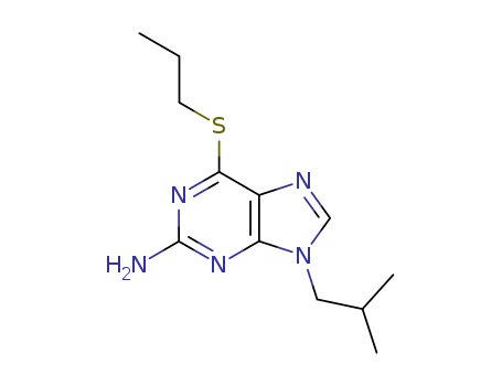 9H-Purin-2-amine,9-(2-methylpropyl)-6-(propylthio)- cas  56964-85-3