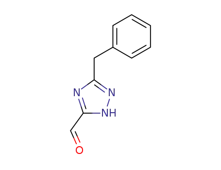 Molecular Structure of 56804-99-0 (5-Phenylmethyl-1H-1,2,4-triazole-3-carbaldehyde)