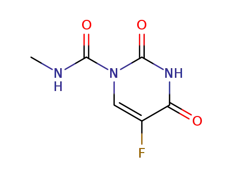 Molecular Structure of 56563-18-9 (1-Methylcarbamoyl-5-fluorouracil)
